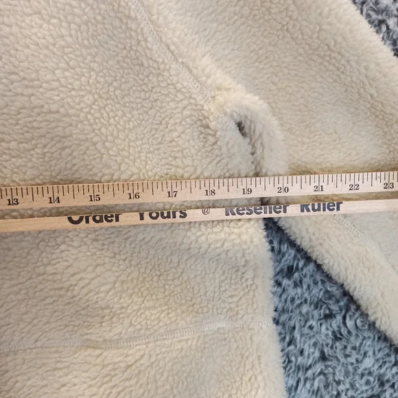 Madewell Women Sherpa Jacket cocoon Coat XSmall Cream Brown Teddy Long - Picture 9 of 12